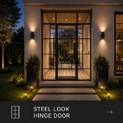 ALUFRONT SteelVista™ Steel Look Aluminum Hinge System